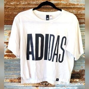 Adidas white top size small